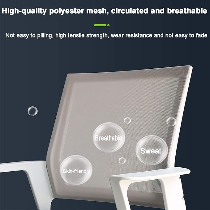 Office Chair Gaming Chair Computer Chair Mesh Home Office ChairErgonomic Computer Chair with ArmrestUpholstered Desk Chair Height Adjustable Swivel Chair for Conference Executive Gami