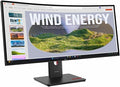 Lenovo ThinkVision T34WD-40 34 Class UW-QHD Curved Screen LED Monitor - 21:9 - Eclipse Black