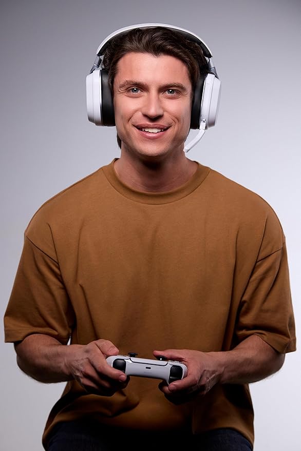 Turtle Beach Stealth 700 Gen 3 Wireless Multiplatform Amplified Gaming Headset for PS5 PS4 PC Mobile – 60mm Drivers AI Noise-Cancelling Mic Bluetooth 80-Hr Battery Dual Transmitters – White