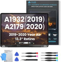 A1932 2019 Year / A2179 2020 Year Replacement Screen 13.3 for MacBook Air Retina (Model：EMC 3302 EMC 3184 MVFH2 MVFJ2 MWTJ2 MWH22) Full LCD Screen Display Assembly with Fix Kit