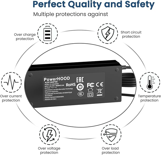 20.5V AC/DC Adapter Compatible with Targus USB C Docking Station Universal DV4K USB C Laptop Docking Station DOCK192 DOCK192USZ DOCK192USZ-90S DOCK192-A Power Supply Cord Charger Cable PSU