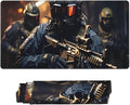 Tactical Special Forces Desk Cover MatExtended Large Mouse PadComputer Laptop Mat Desk Decor for Office Game Home 30x16 Inch