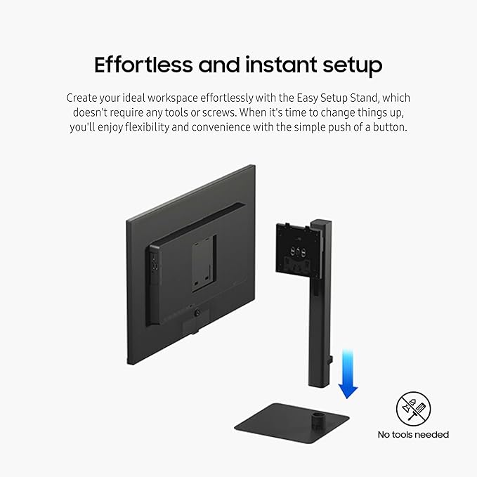 SAMSUNG 32 ViewFinity S8 (S80D) Series 4K UHD High Resolution Computer Monitor HDR10 Multiple Ports w/ HDMI DisplayPort USB-A Height Adjustable Stand LS32D806EANXGO 2024 3Yr Warranty