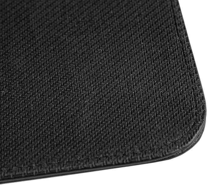 Castle Moat Mouse Pad Durable Genuine Leather Easy to Clean Computer Mouse Pad with Non-Slip Rubber Base for Home and Office (No Logo)