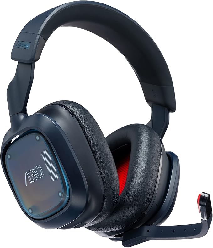 Logitech G Astro A30 Lightspeed Wireless Gaming Headset Bluetooth Enabled Dolby Atmos Detachable Boom 27h Battery USBC Charging for PS5 PS4 Xbox Nintendo Switch PC Android - Blue