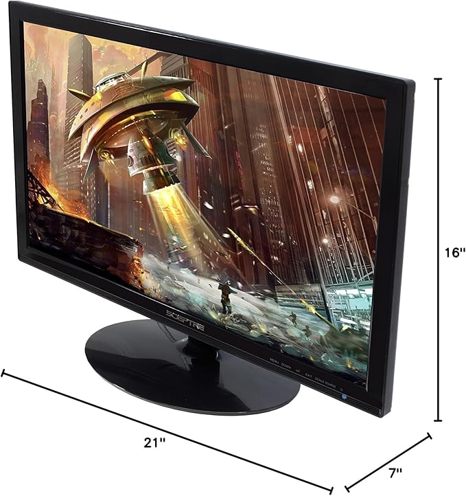 Sceptre 24 Inch Prime Monitor 99% sRGB Build-in Speakers HDMI x2 VGA Machine Black 2025 (E248W Series)