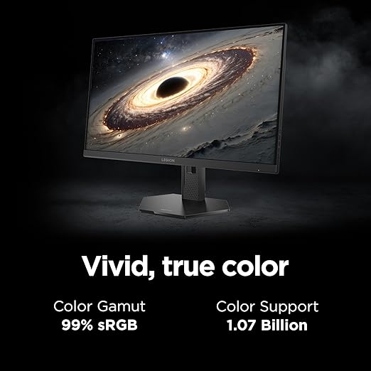 Lenovo Legion 27QD-10 Gaming Monitor - 27 QHD IPS Display - 240Hz Refresh Rate - 0.5 ms MPRT - 99% sRGB - AMD FreeSync™ Premium - Ergonomic Stand