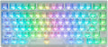 MG75MAX 81 Keys Wired Magnetic Switch Keyboard 256KHZ Single Key Scan Rate PCB Nano-Coating Waterproof Hall Effect 8KHZ/ARGB/CNC Aluminum Gaming Keyboard(Silver)
