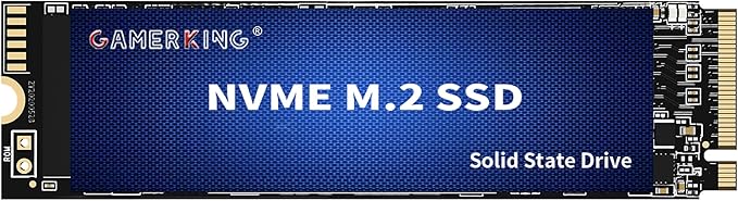 GAMERKING 2TB M.2 NVME SSD 2280 PCIe 3.0 Gen3x4 Internal Solid State Drive up to 3000MB/s 3D NAND Flash M Key Low Power Consumption Disk Upgrade Storage for Desktop Laptop