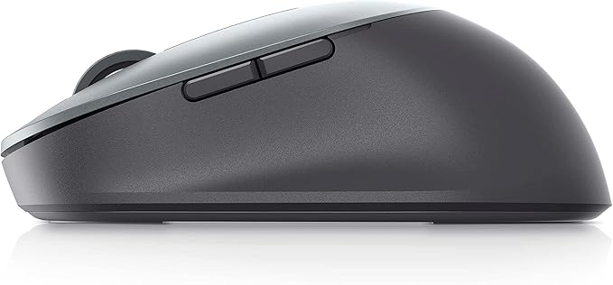 Dell MS5120W Mobile Pro Wireless Mouse – Wireless 2.4GHz Bluetooth 5.0 Microsoft Swift Pair/Dell Pair (Windows 10 &amp 11 only) Optical LED Sensor - Gray