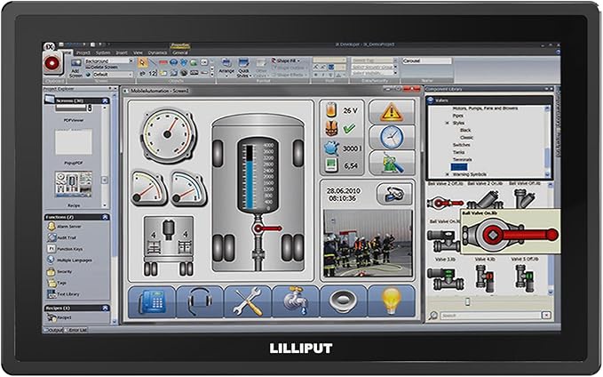 LILLIPUT 18.5 TK1850 1000 Nits Metal housing Monitor IP65 Front Panel Design with HDMI VGA AV Metal Frame Monitor (TK1850/C -Non-Touch Model)