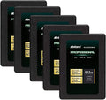 INLAND Professional 512GB SSD 3D TLC NAND SATA III 6Gb/s 2.5 SATA Internal Solid State Drive Upgrade Laptop PC and Desktops (5 Pack)