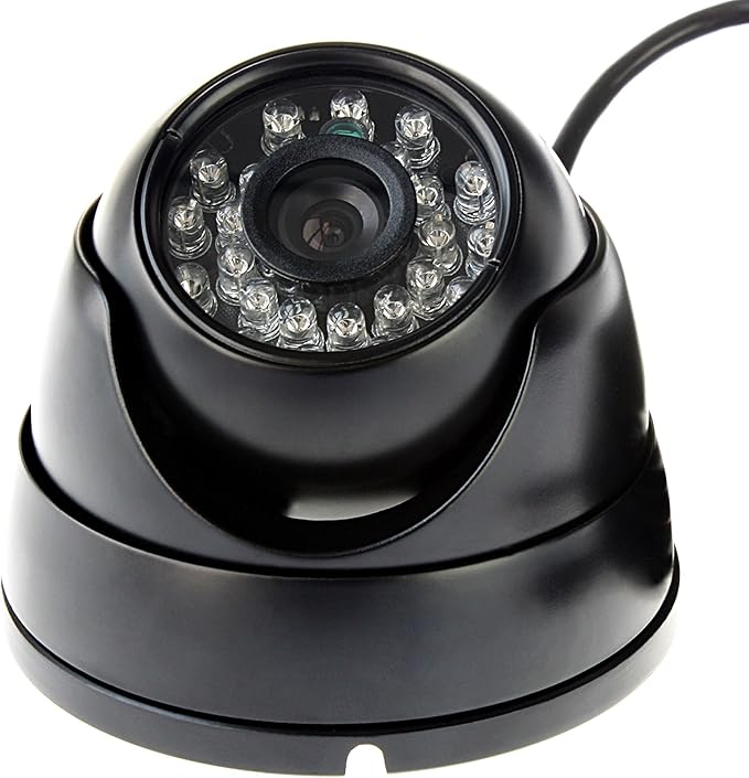 ELP 3.6mm 1080P Dome Camera with IR LED Night Vision HD Webcam Infrared PC Camera with Metal Case Waterproof Outdoor USB Security Camera CCTV Home Surveillance System 30/60/120fps Auto IR Camera