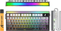 ATTACK SHARK R85 HE 75% Magnetic Wired Gaming Keyboard8KHz Polling Rate Rapid Trigger0.005mm RT Precision256K Scan RateCustom Hot-SwappableWeb Driver PC Keyboard for Gamer/Win/MacBlack Gradient
