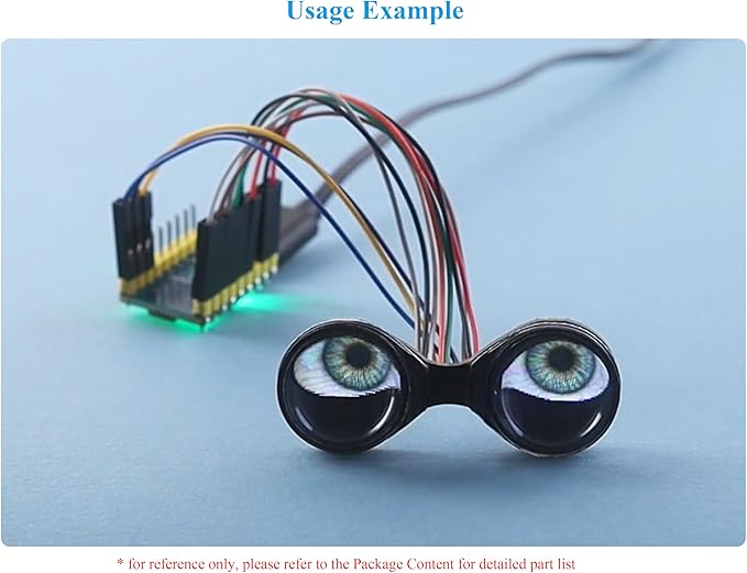 0.71inch Double Eye Round LCD Display Module Compatible with Raspberry Pi Pico/Pico W ESP32 / Arduino 160x160 Resolution IPS Panel 65K Colors SPI Interface