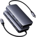 QUUGE Docking Station Dual Monitor 2 HDMI 7 in 1 USB C Hub with Dual HDMI 4K PD Charging 5Gbps USB 3.0 3 USB2.0 USB C Docking Station for Dell XPS/HP/Lenovo/Surface/Yoga etc