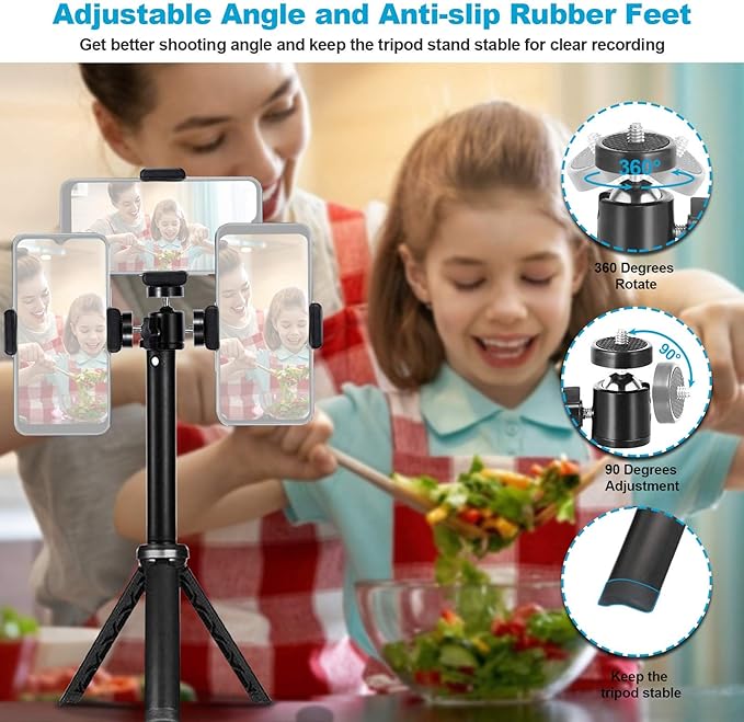 NexiGo 60FPS 1080P Webcam Kits N980P HD Web Camera with Microphone 120 Degrees Wide-Angle Software Control Lightweight Mini Tripod Video Conference Lighting Kit for Zoom/Skype/Teams