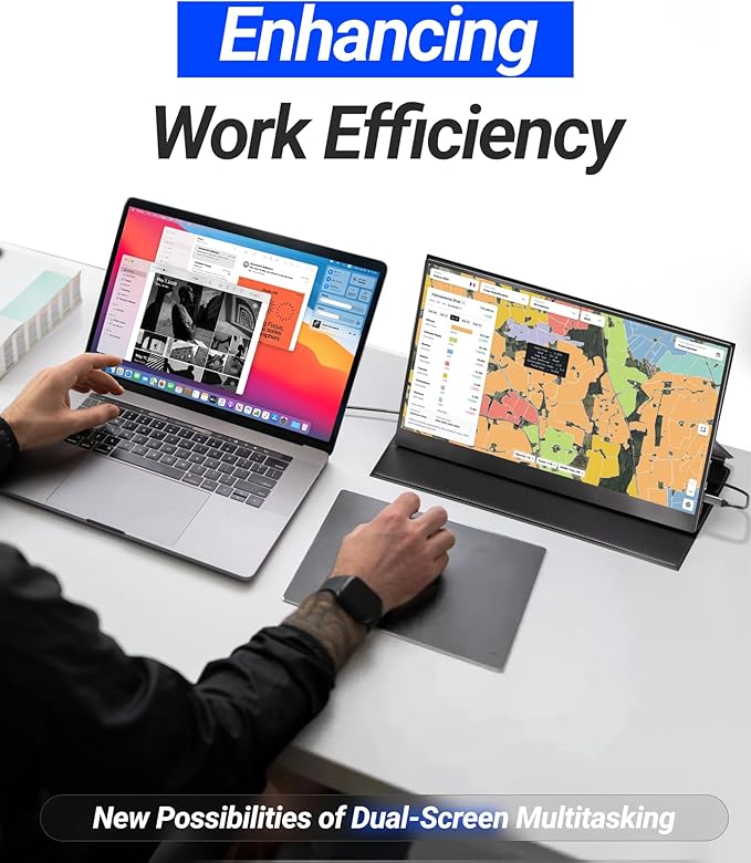 Ingnok 15.6 Portable Monitor&amp Portable Monitor Stand