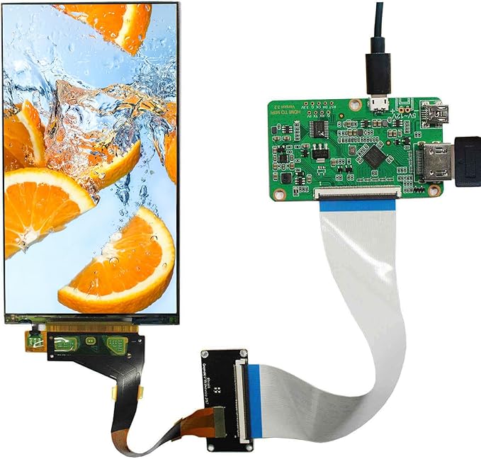 VSDISPLAY 5.5 Inch 1440x2560 LCD Screen 2K LS055R1SX04 with MIPI LCD Controller Board VS-CXMIPI-V1Fit for AR/VR/HMD/3D Printing 5.5'' Replacement Display Panel