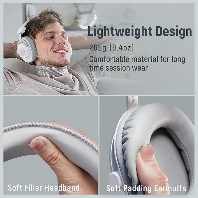 FIFINE Studio Recording Equipment Set USB Dynamic Microphone with Headphones Bundle XLR Podcast Mic with Headphones Jack with Over-Ear Headset for Vocal Music Creation Voice-Over (K688+H8 White)