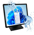 19 Inch 16:10 Touchscreen POS Monitor LED Backlit 10 Points Multi-Touch HDMI VGA 1440 x 900 True Flat Seamless Water &amp Dust Proof Front Screen for Office Retail Restaurant Bar Gym Warehou