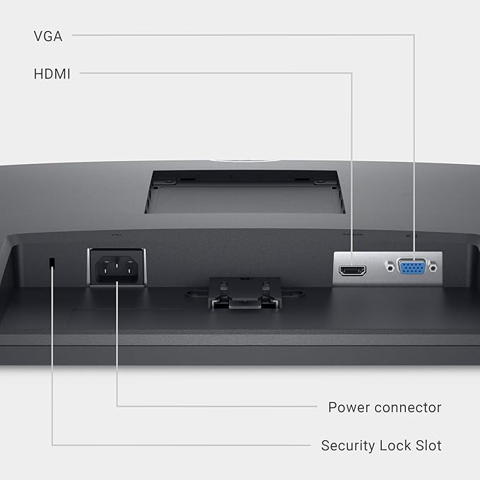 Dell SE2722H Monitor - 27-inch Full HD (1920 x 1080) 60Hz 8ms Display HDMI/VGA Connectivity AMD FreeSync Technology Tilt Adjustability - Black
