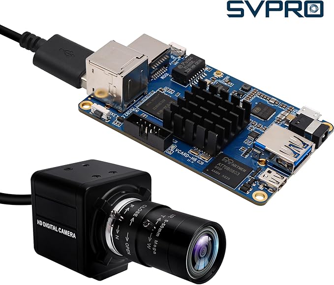 SVPRO 1080P 60fps USB Camera High Speed 260fps@360P120fps@720P UVC Camera for Golf SwingMaual Focus Webcam with 5-50mm Varifocal Lens 10X Optical Zoom for Computer Laptop