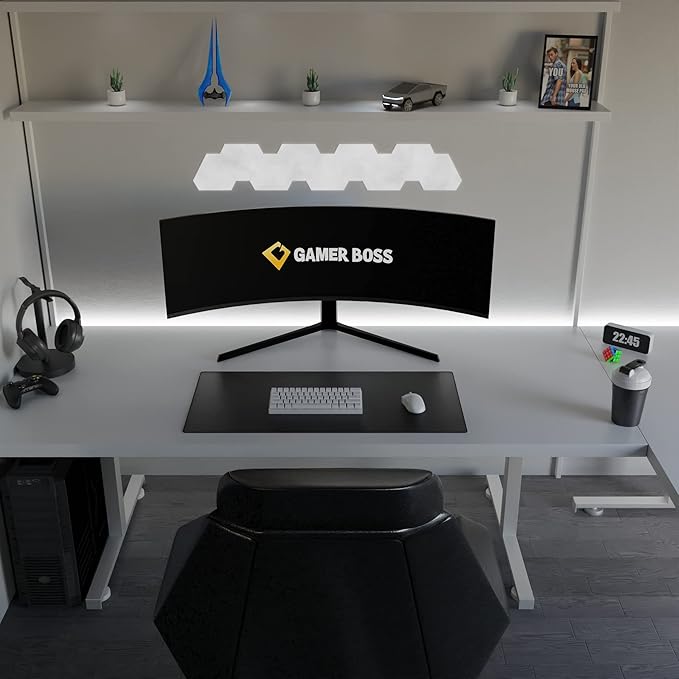 Gamer Boss - Gaming Mouse Pad - 36 x 17 Inches - 4mm Thick with Stitched Edges Non-Slip Rubber Base Premium Cloth Mousepad Desk Mat for Laptop Keyboard Computer &amp PC (Extended Plus Black)
