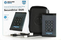 SecureData SecureDrive Duo 5TB Hardware Encrypted USB 3.0 Ext Drive FIPS 140-2 Level 3 Unlock via KeyPad or Phone app TAA Compliant CJIS HIPAA CMMC GDPR Compliant Works with Mac and Win Free AV
