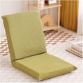 Floor Chair Gaming Floor Seat for Living Room Adjustable Backrest with Cotton Linen Cover for Balcony Reading Bedroom Study Room(Green)