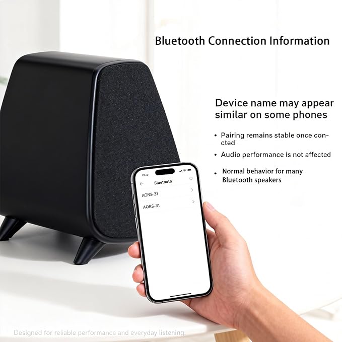 Powered Bookshelf SpeakerActive Bluetooth 5.3 – 80W RMS 2-Way Stereo / 3″ Aluminum Long-Stroke Woofer &amp 20 mm Silk Dome Tweeter RCA + Optical Inputs Sub-Out &amp Remote Wooden（AS-31Matte Black