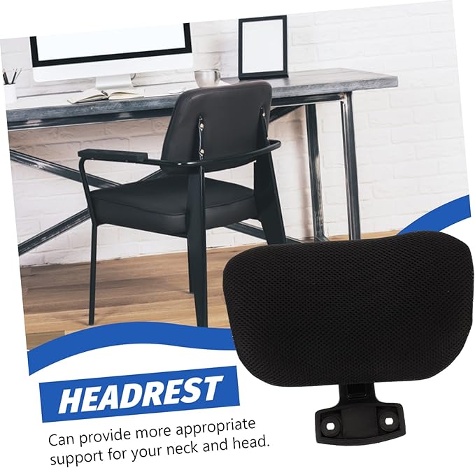 Operitacx 1set Ergonomic Adjustable Headrest for Office Chair Neck Support Cushion Height and Angle Suitable for Home and Work Use Easy Installation