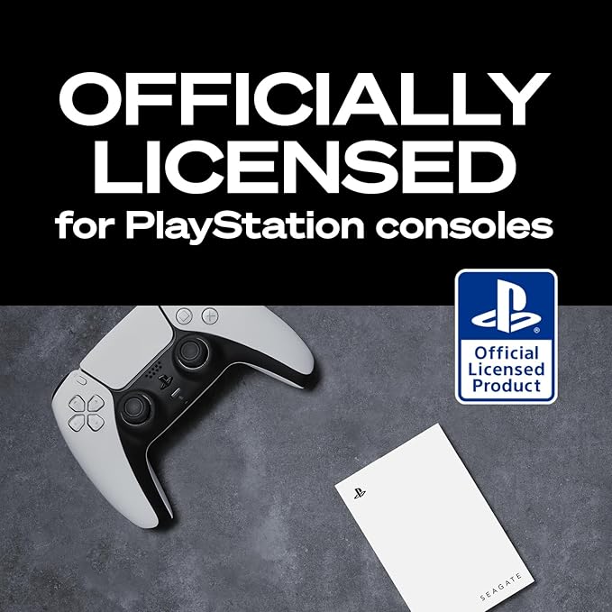 Seagate Game Drive for PlayStation® Consoles 2 TB External Hard Drive - USB 3.2 Gen 1 Officially-Licensed (STLV2000101)