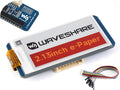 2.13inch E-Paper HAT (G) 250x122 Pixel Red/Yellow/Black/White Four-Color E Paper Screen LCD for Raspberry Pi 4B/3B+/3B/2B/Zero/Zero W/Zero WH/Zero 2W/Jetson Nano/Ardui/STM32 etc. SPI Interface