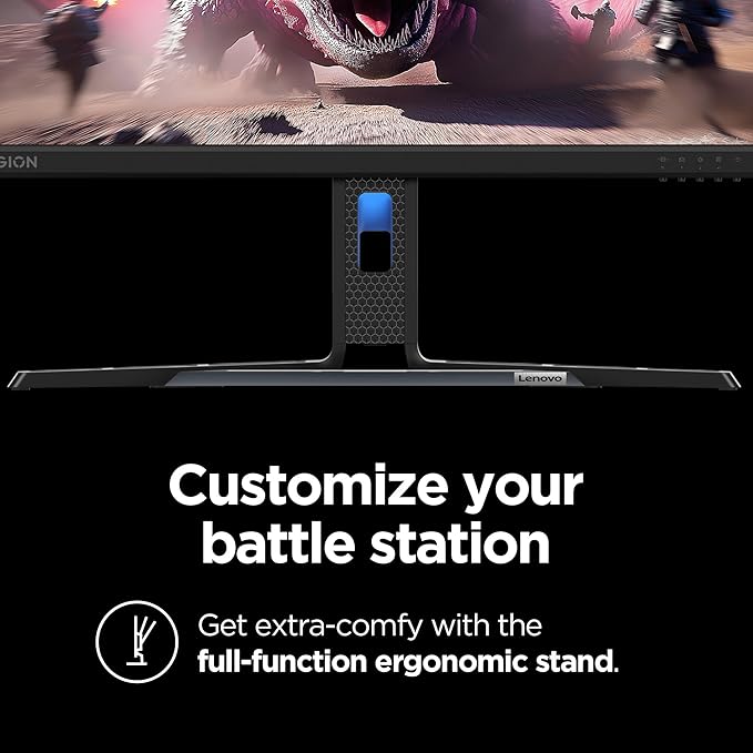 Lenovo Legion R24e - Gaming Monitor - 23.8 Flat FHD - 180 Hz - 1ms Response - AMD FreeSync - HDRDecode HDMI 2.1 DP 1.4 Audio - Lift/Tilt/Pivot/Swivel Stand - Raven Black