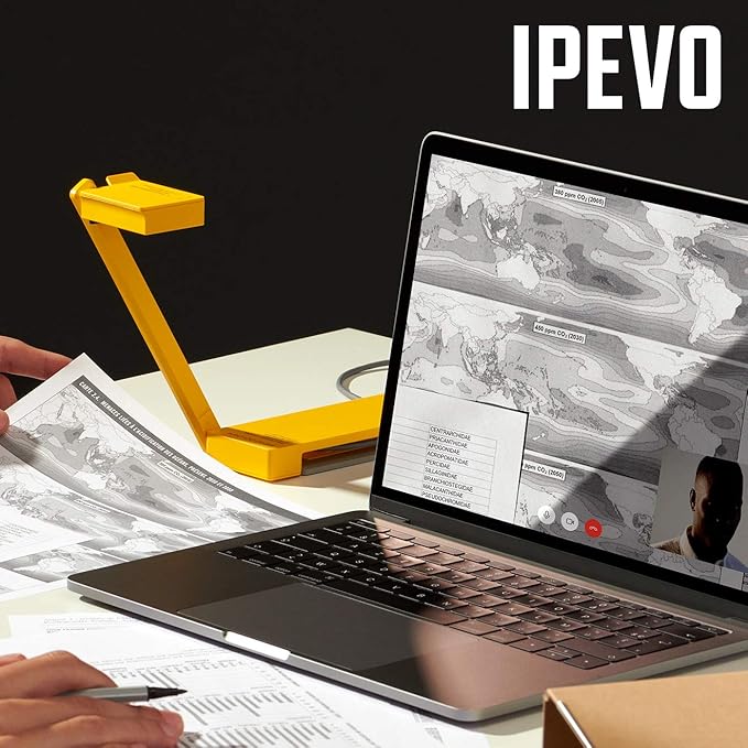 IPEVO DO-CAM Creator's Edition Portable &amp Compact Ultra HD 8MP USB Camera for Professional Visual Presentations and Communication — Webcam for Conference Calls Distance Learning Remote Work.