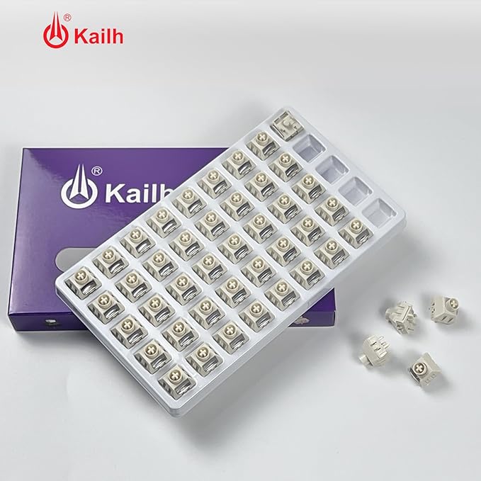 Kailh Box Ice Cream Pro Linear Switch5-pin RGB SMD 45gf Full POM Material Pre-Lubed Key Switches for Mechanical Gaming Keyboard(Ice Cream PRO90Pcs)