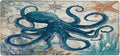Large Octopus Ocean Vintage Mouse Mat Computer Mousepad with Non-Slip Rubber Base Waterproof Mouse Pad Desktop Keyboard Pad for GamerHome School Laptop Office Accessories16x35.5in