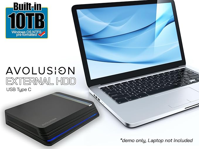 Avolusion PRO-X USB 3.0 External Hard Drive for WindowsOS Desktop PC/Laptop - (10TB) (Renewed)