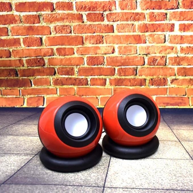 Computer Speaker Small Mighty Solid Wired Multimedia Speaker for Desktop Laptop Gaming Smartphones Tablets Projectors TVs