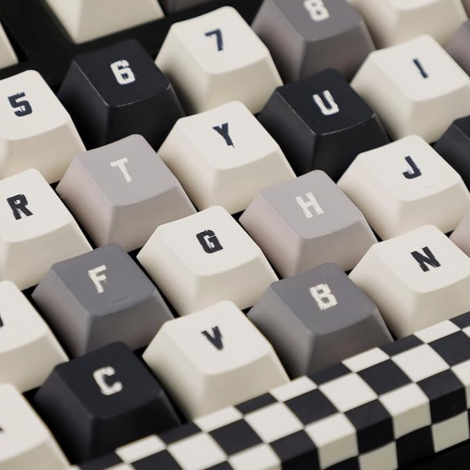 144 Chess Board Keycaps Dye-Sub Thick PBT Cherry Profile Key caps for TKL 61 64 68 75 87 96 104 108 GMMK MX Mechanical Keyboard