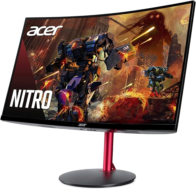 acer Nitro 27 Full HD 1920 x 1080 1500R Curve PC Gaming Monitor | AMD FreeSync Premium | 165Hz Refresh | 1ms (VRB) | ZeroFrame Design | 1 x Display Port 1.4 &amp 2 x HDMI 2.0 Ports ED270R Mbmiiphx