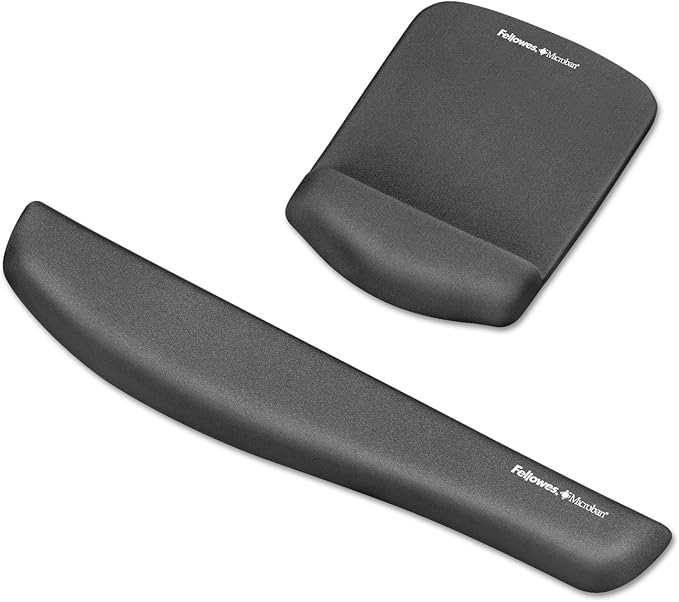 Fellowes 9252201 PlushTouch Mouse Pad Wrist Rest Graphite Color