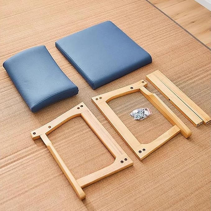 ELEFOCUS Meditation Chair with Back Support Japanese Floor Chair Back Jack for The Floor Tatami Seats for Living Room Bedroom(Color4)