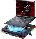 Cooling Pad for Asus ROG Zephyrus G14 GA401 GA401II GA401QEC GA401IU Gaming LaptopIt is a Heat Dissipation Monster with Powerful Turbo Fan Can Fast CoolingRGB Light Mode