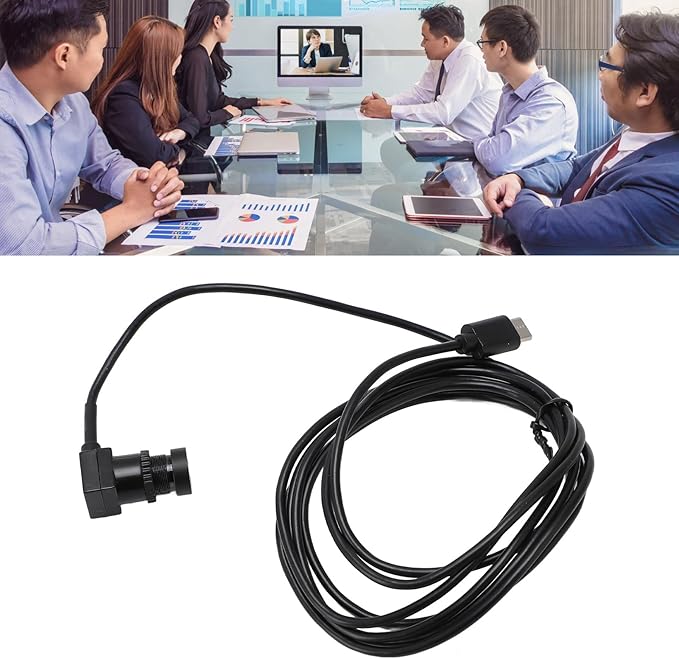 Acouto 1080P USB C Webcam with Microphone Clear Display Compact Design Versatile Usage Multi Features for Smartphone Laptop
