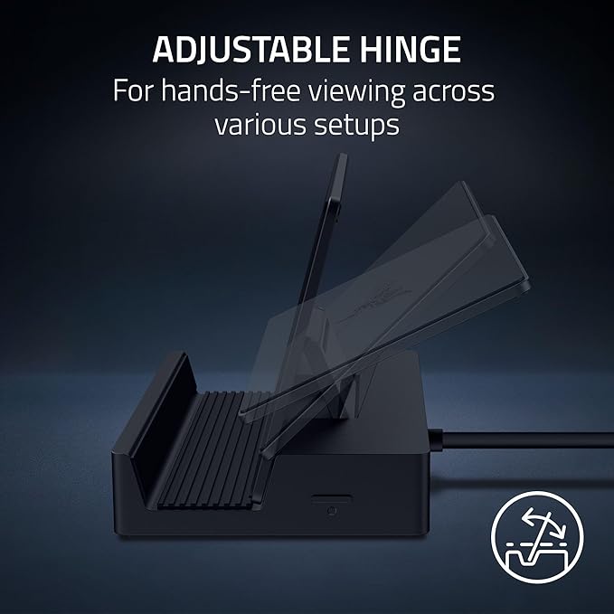 Razer Handheld Dock Chroma: Charging Hub &amp Expand Connectivity for Mobile Gaming &amp Tablets - iPhone 16 Steam Deck ROG Ally Switch &amp More - USB C USB A (3) HDMI GbE - 100W Power Passt