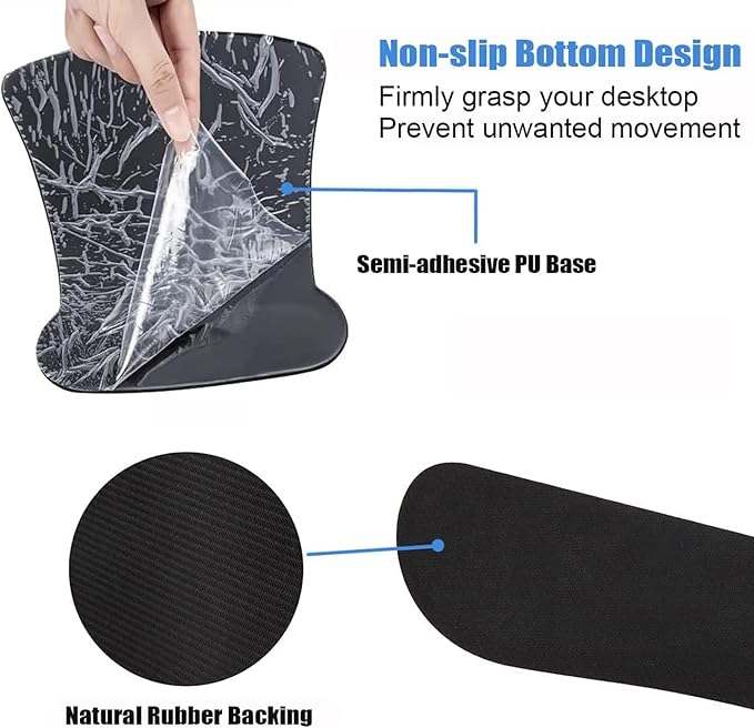 Keyboard Wrist Rest Pad and Ergonomic Mouse Pad Wrist Rest (with Coaster) Set Non-Slip Base &amp with Memory Foam for Easy Typing and Wrist Pain Relief - Quote Live Love Laugh