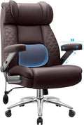 Office Desk Chair Big and Tall Executive Office Computer Chair Extra Wide 500LBS Heavy Duty Office Chair High Back Ergonomic Office Gaming Chair with Adjustable Lumbar Support &amp 5D Flip Arms