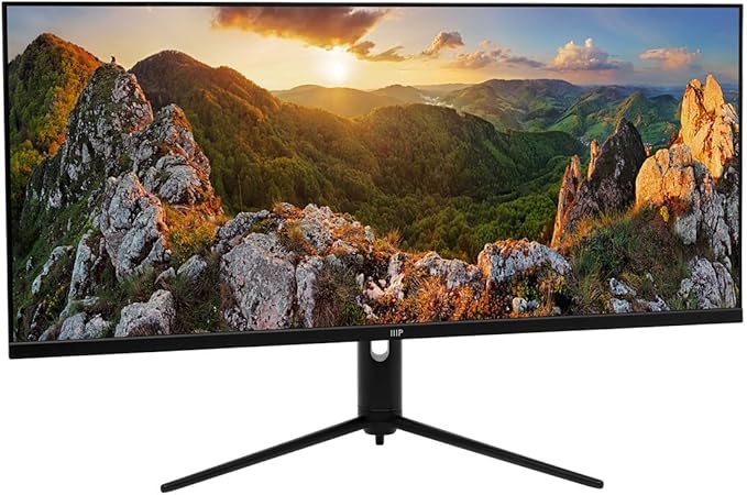 Monoprice 40in Ultrawide 1440P Productivity Monitor 3440x1440P (UWQHD) Maximum Resolution 144Hz Refresh Rate IPS Panel HDMI DP USB A - CrystalPro Series